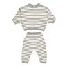 Child [2-14] Quincy Mae Jumpers | Quincy Mae Waffle Sweat Set | Sky Stripe