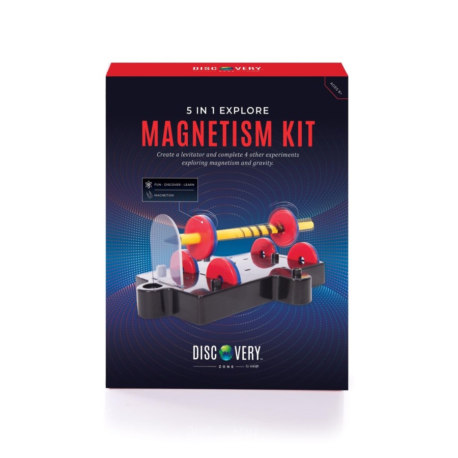 Play + Learn IS GIFT S.T.E.M. | Discovery Zone 5 In 1 Explore Magnetism Kit