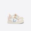 Child [2-14] Veja Footwear | Veja V-10 Velcro Leather - Extra White/Steel