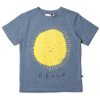 Child [2-14] Minti Tops | Minti Hello Sun Goodbye Moon Tee - Midnight Marle