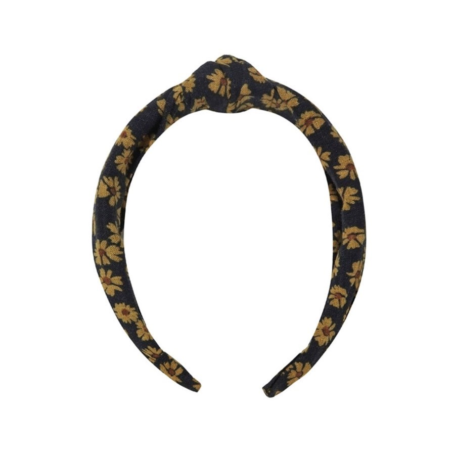 Child [2-14] Rylee + Cru Hair Accessories | Rylee + Cru Knotted Headband - Black Floral