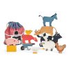 Baby [0-23M] Tenderleaf Wooden Toys | Farmyard Animal Stacking Set