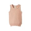 Child [2-14] Nature Baby Knitwear | Nature Baby Merino Knit Vest - Rose Dust Chunky Knit