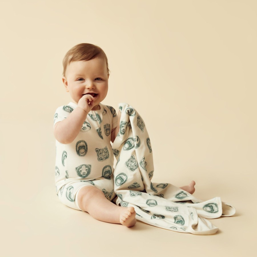 Baby [0-23M] Wilson & Frenchy Swaddles + Wraps | Wilson And Frenchy Organic Bunny Rug Hello Jungle