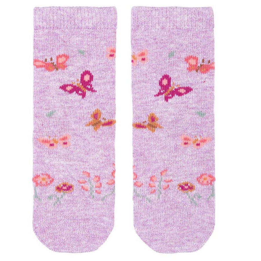 Child [2-14] Toshi Socks + Tights | Toshi Organic Knee Jacquard Socks - Lavandula