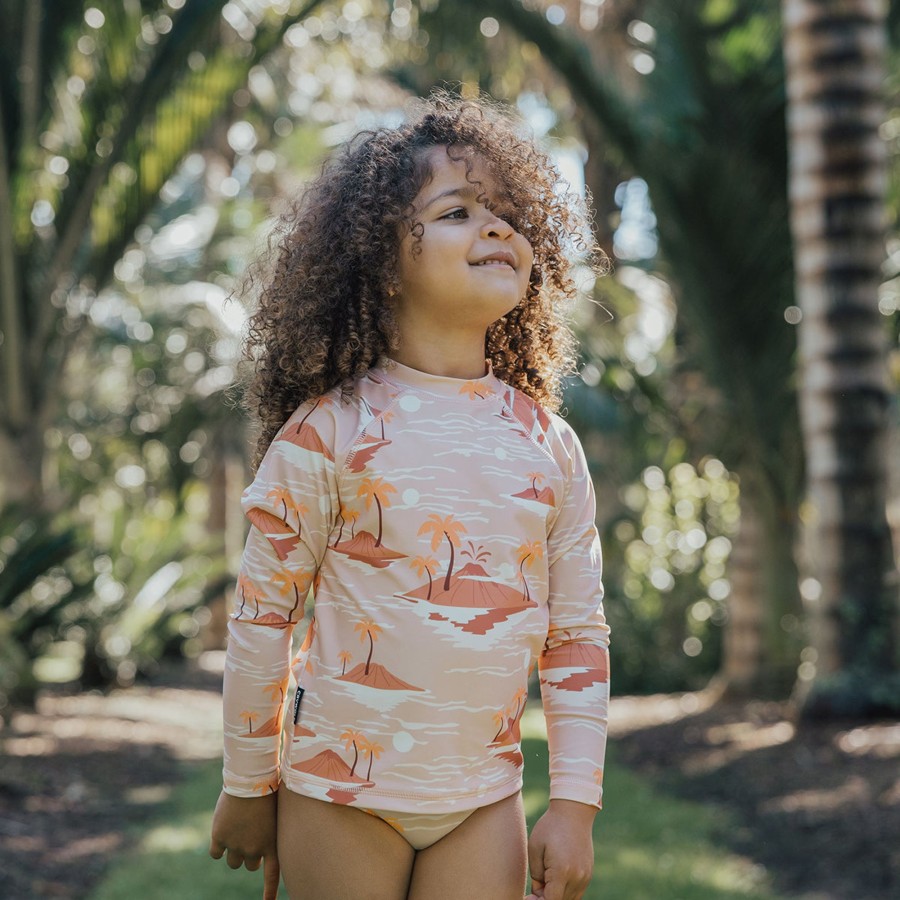 Baby [0-23M] Crywolf Swim | Crywolf Rash Vest Sunset Lost Island