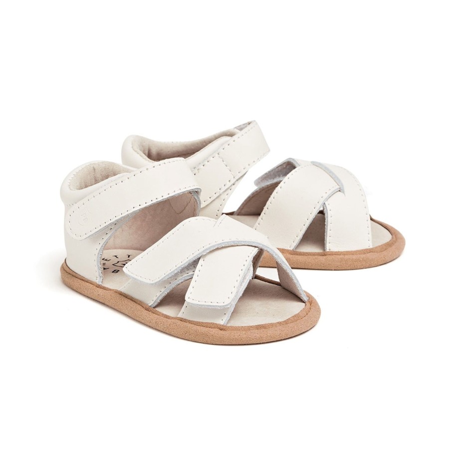 Baby [0-23M] Pretty Brave Footwear | Pretty Brave Baby Criss-Cross - Ivory