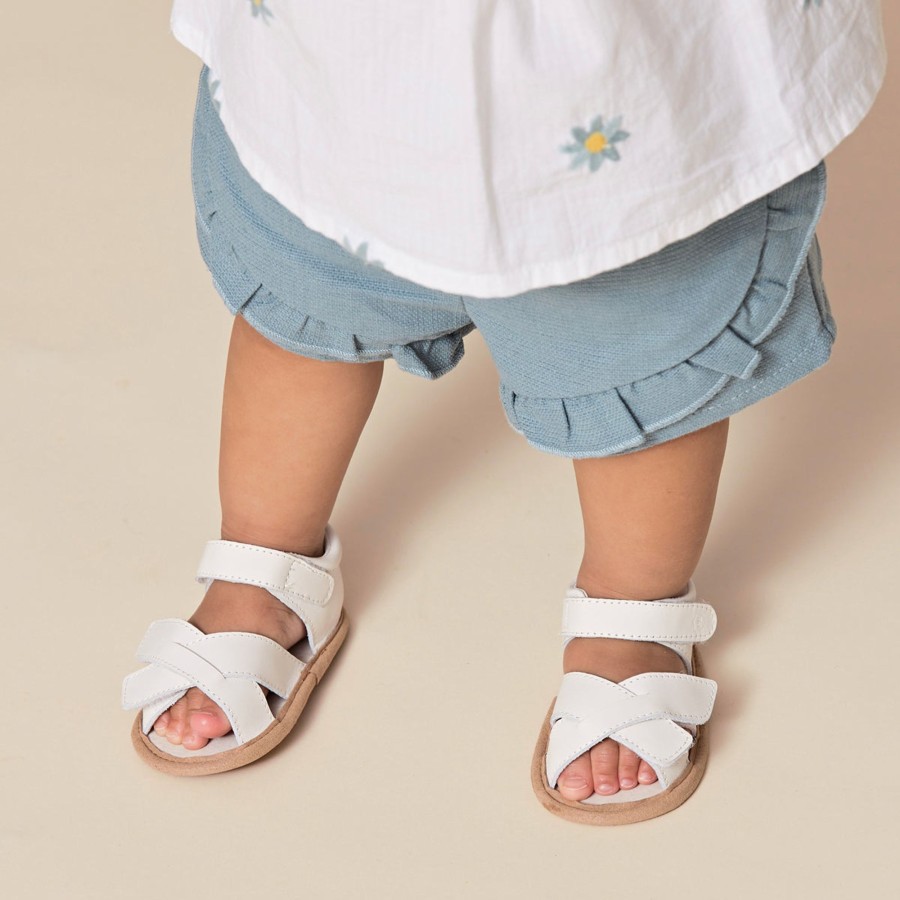 Baby [0-23M] Pretty Brave Footwear | Pretty Brave Baby Criss-Cross - Ivory