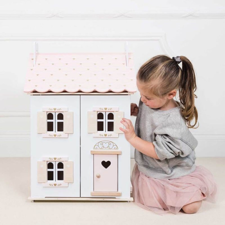 Play + Learn Le Toy Van Doll Houses | Daisylane Rose Heart Doll House