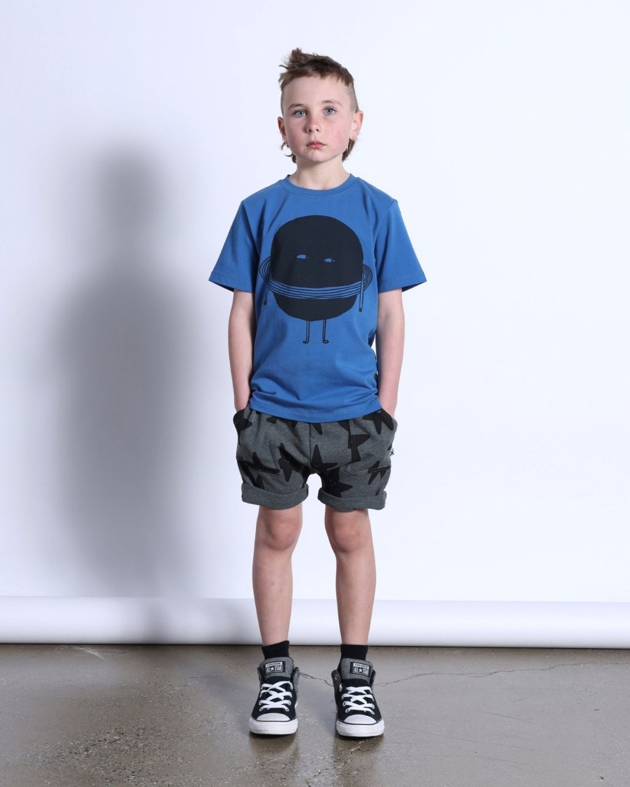 Child [2-14] Minti Tops | Minti Sneaky Saturn Tee - Blue