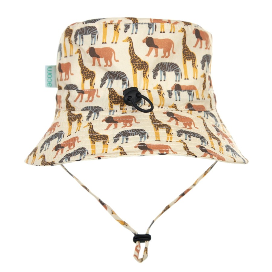 Child [2-14] Acorn Hats | Acorn Wide Brim Bucket Hat - Safari Broad