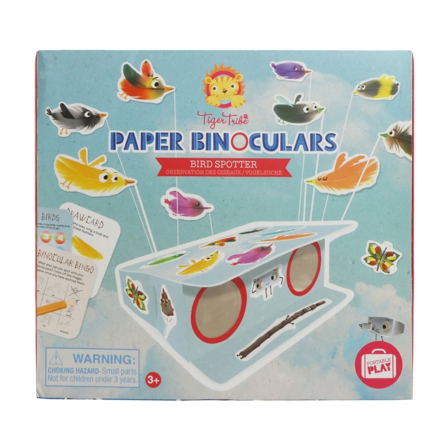 Play + Learn Tiger Tribe S.T.E.M. | Paper Binoculars - Bird Spotter