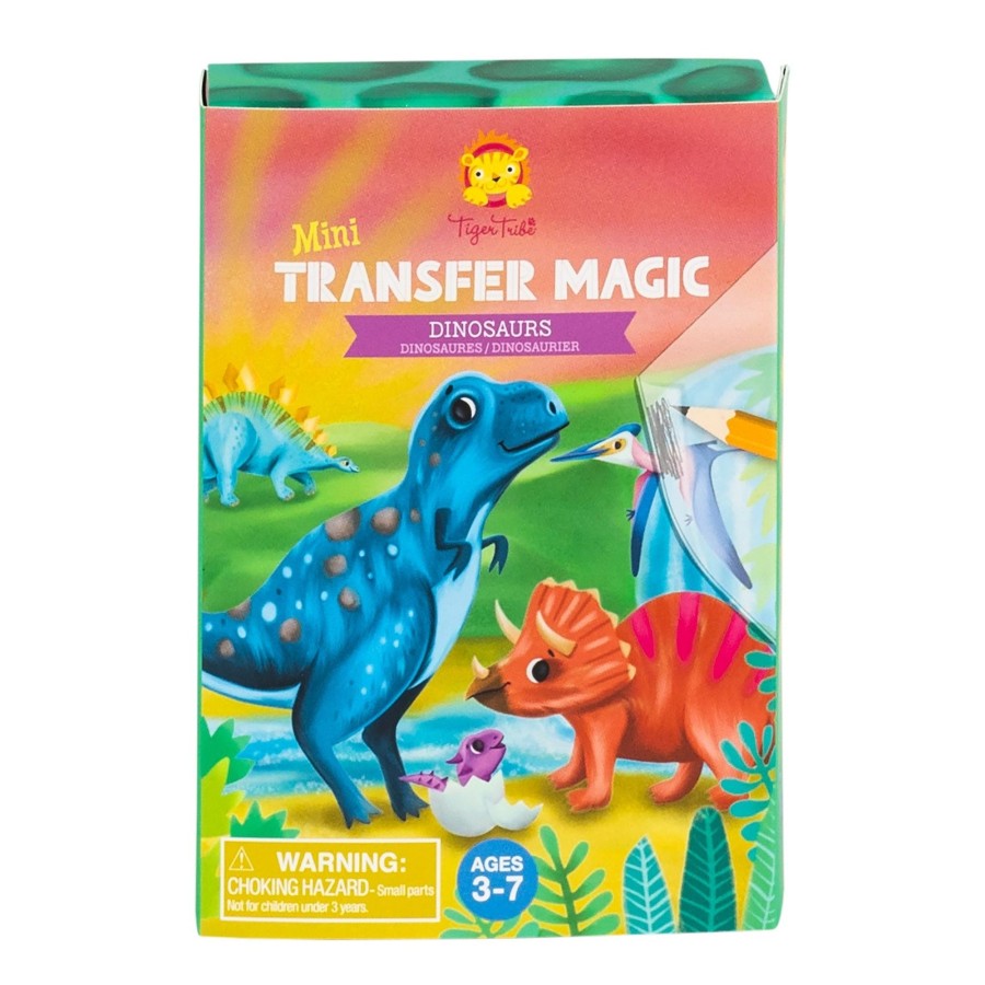 Play + Learn Tiger Tribe Small + Fun | Mini Transfer Magic - Dinosaurs