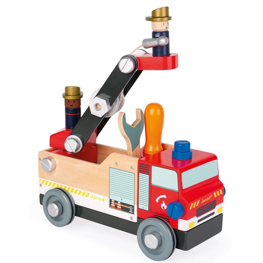 Play + Learn Janod Wooden Toys | Janod - Bricokids Diy Fire Truck