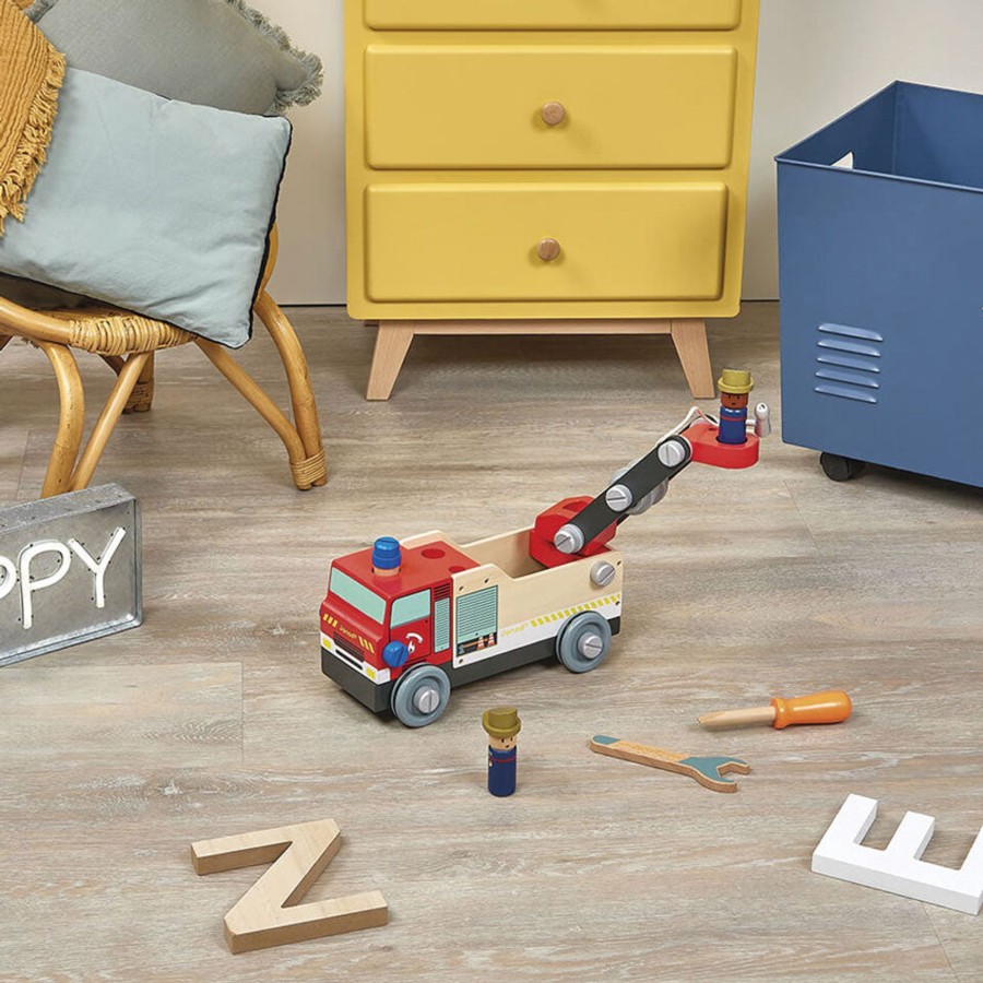 Play + Learn Janod Wooden Toys | Janod - Bricokids Diy Fire Truck