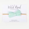 Child [2-14] Wild Kind Hair Accessories | Wild Kind Dorothy Linen Bow Headband - Seaglass