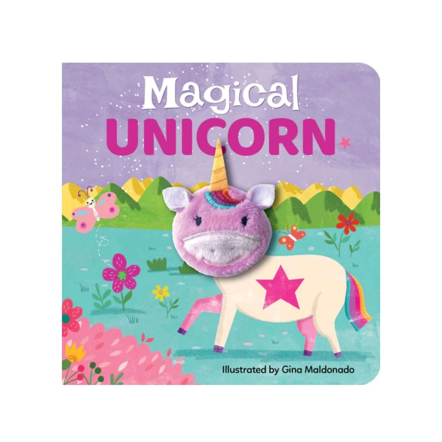 Baby [0-23M] Lake Press Books + Flash Cards | Finger Puppet Book - Magical Unicorn