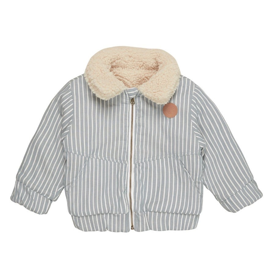 Child [2-14] Huxbaby Outerwear | Huxbaby Stripe Reversible 80'S Jacket - Teal