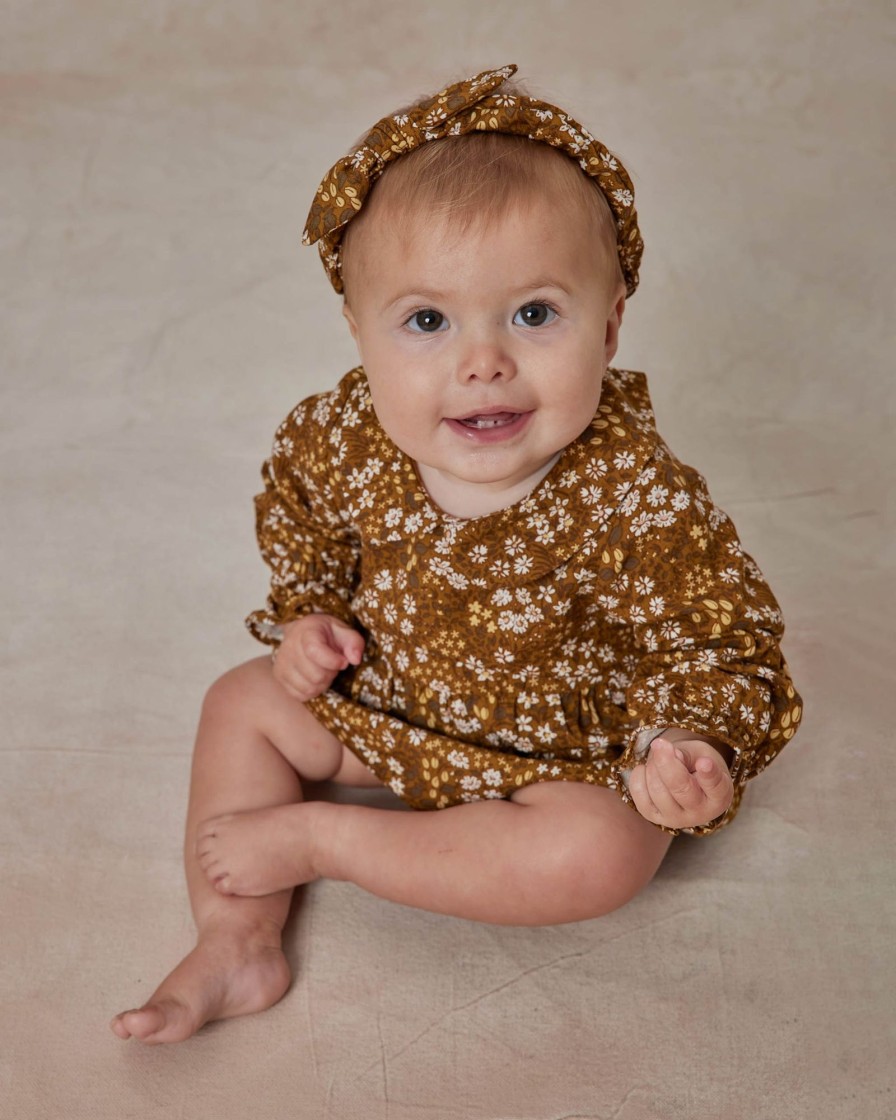 Child [2-14] Rylee + Cru Overalls + Playsuits | Rylee + Cru Cora Romper - Harvest