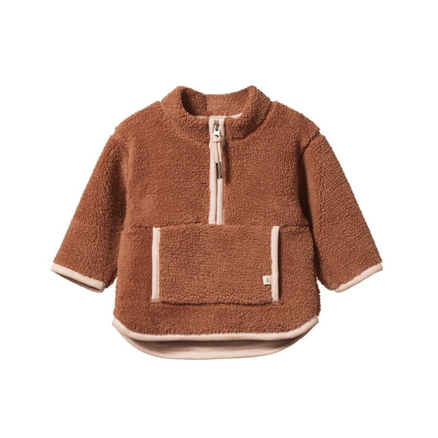 Baby [0-23M] Nature Baby Outerwear | Nature Baby Ranger Pullover - Hazelnut