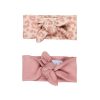 Baby [0-23M] Huxbaby Hair Accessories | Huxbaby Headband 2 Pack - Peach Hux/Dusty Rose