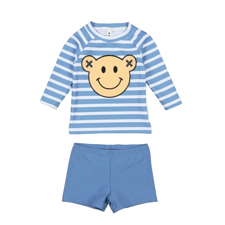 Child [2-14] Huxbaby Swim | Huxbaby Smile Bear Stripe Swim Set