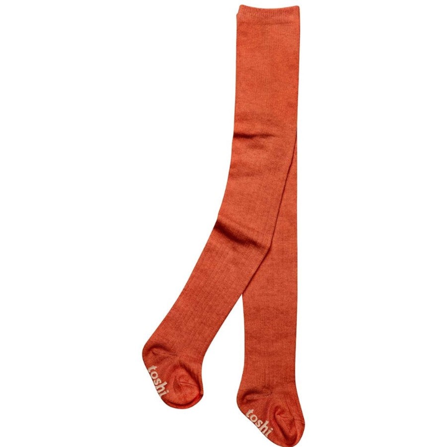 Baby [0-23M] Toshi Socks + Tights | Toshi Organic Dreamtime Footed Tights - Saffron