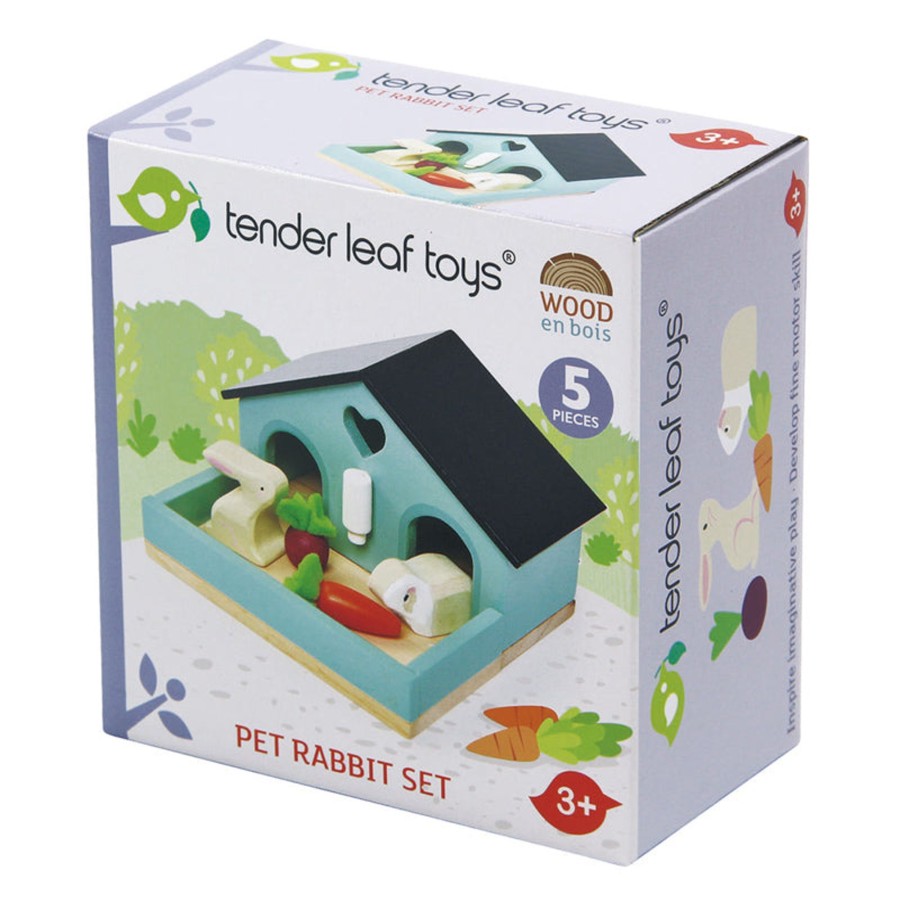 Play + Learn Tenderleaf Animals | Pet Rabbit & Guinea Pig Set