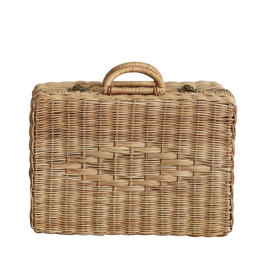 Play + Learn Olli Ella Dolls + Accessories | Olli Ella Rattan Toaty Trunk - Natural