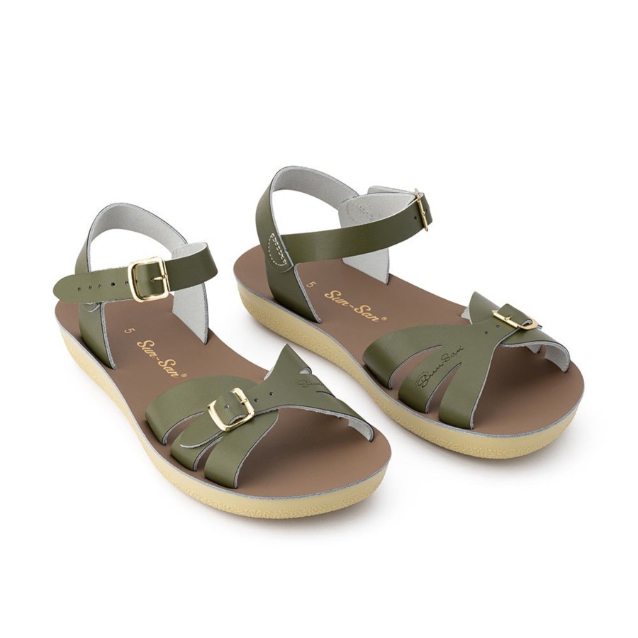 Grown Ups Saltwater Sandals | Saltwater Sandals Adults Sun San Boardwalk Olive