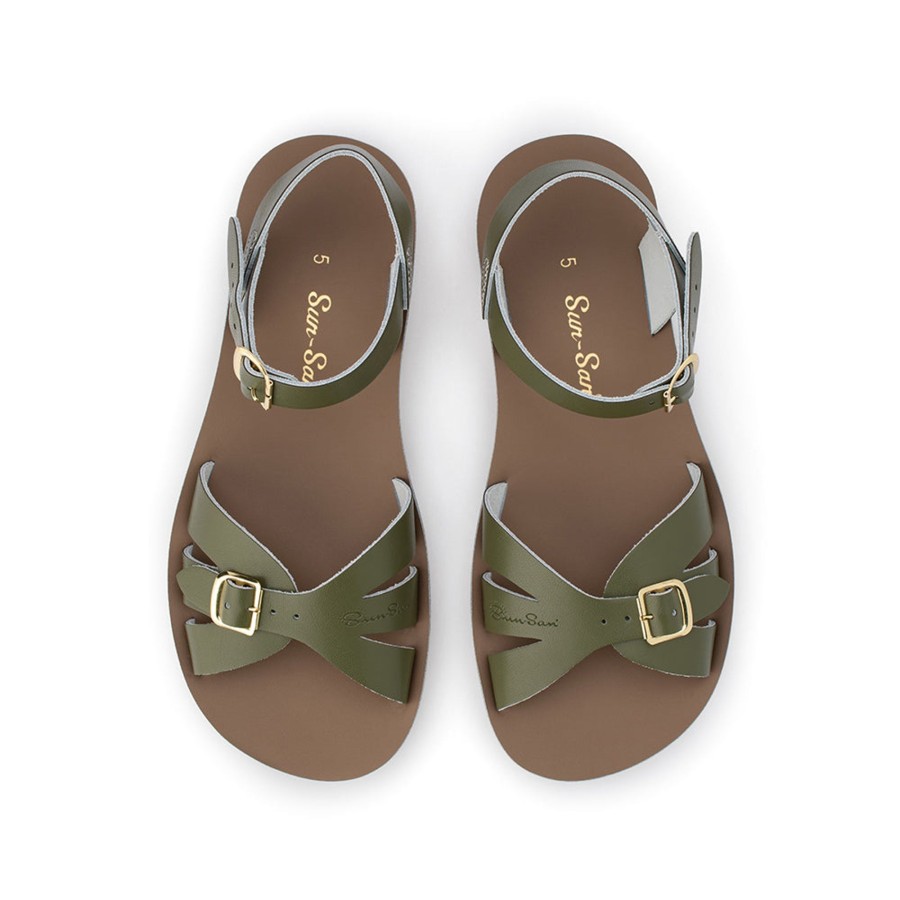 Grown Ups Saltwater Sandals | Saltwater Sandals Adults Sun San Boardwalk Olive