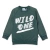 Baby [0-23M] Minti Jumpers | Minti Wild One Crew - Forest Wash