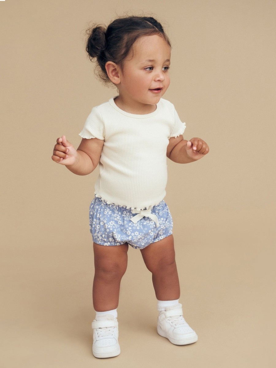 Baby [0-23M] Huxbaby Tops | Huxbaby Almond Milk Rib Tee