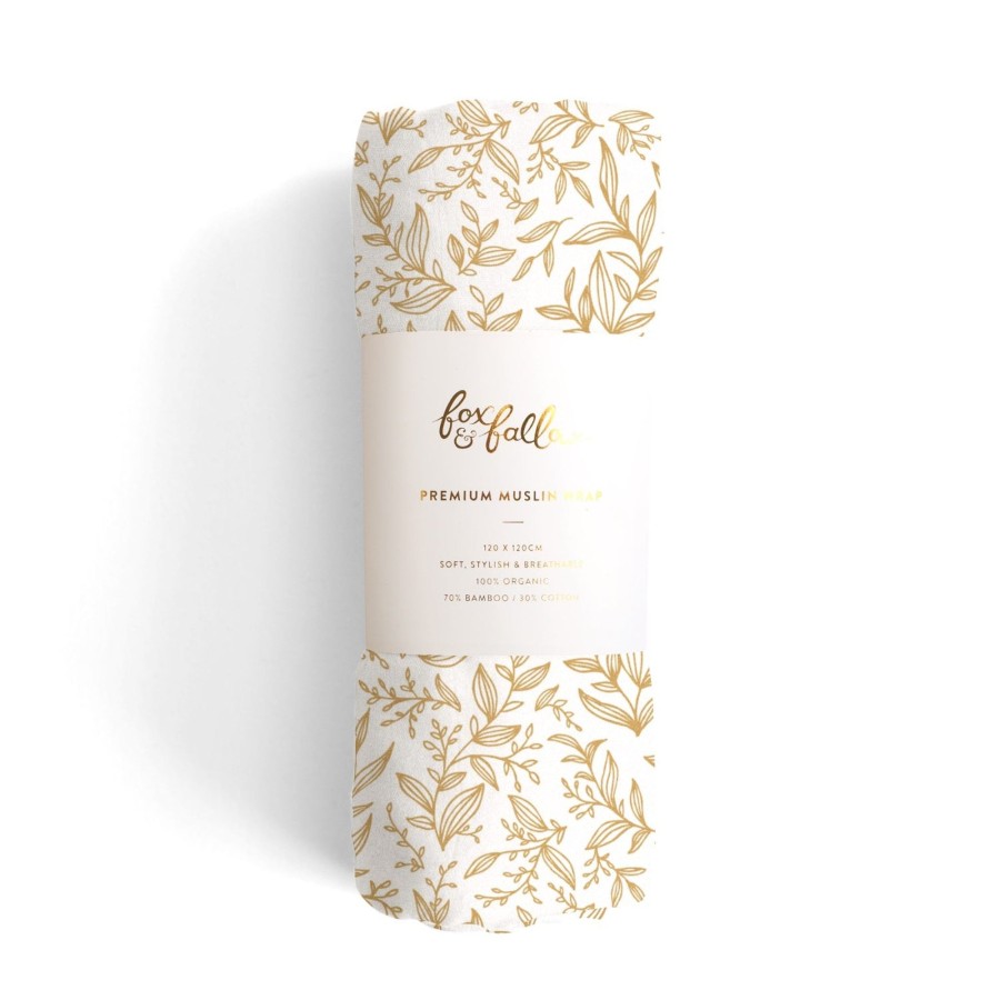 Baby [0-23M] Fox & Fallow Swaddles + Wraps | Fox & Fallow Organic Muslin Wrap - Golden Vines