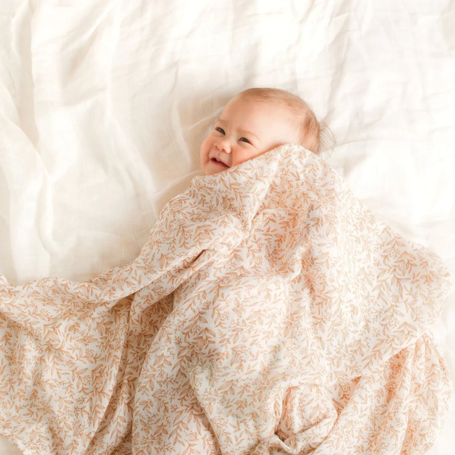 Baby [0-23M] Fox & Fallow Swaddles + Wraps | Fox & Fallow Organic Muslin Wrap - Golden Vines