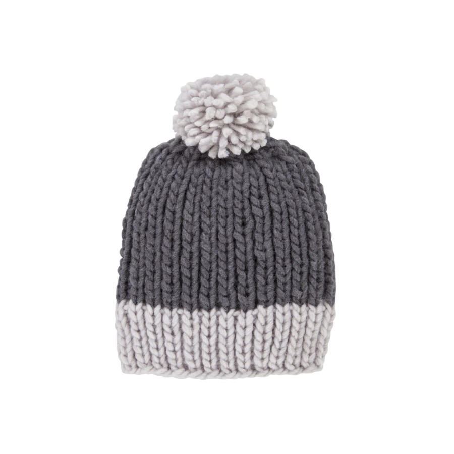 Child [2-14] Acorn Beanies | Acorn Traveller Chunky Beanie - Grey