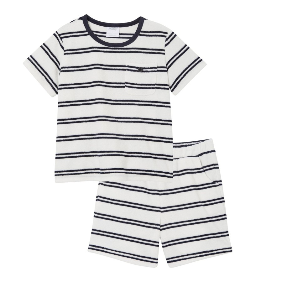 Child [2-14] Milky Bottoms | Milky Terry Towelling Set - Off White