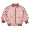 Baby [0-23M] Huxbaby Outerwear | Huxbaby Rainbow Flower Bear Reversible Bomber - Dusty Rose / Dusty Plum