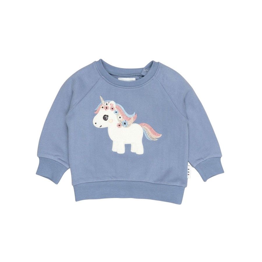 Baby [0-23M] Huxbaby Jumpers | Huxbaby Unicorn Lake Sweatshirt