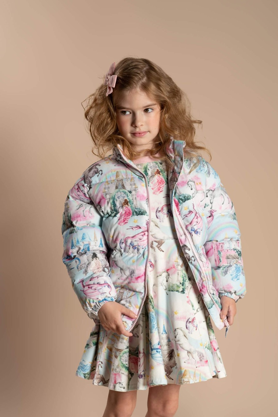 Child [2-14] Rock Your Baby Outerwear | Rock Your Baby Fairy Tales Puff Padded Jacket With Lining