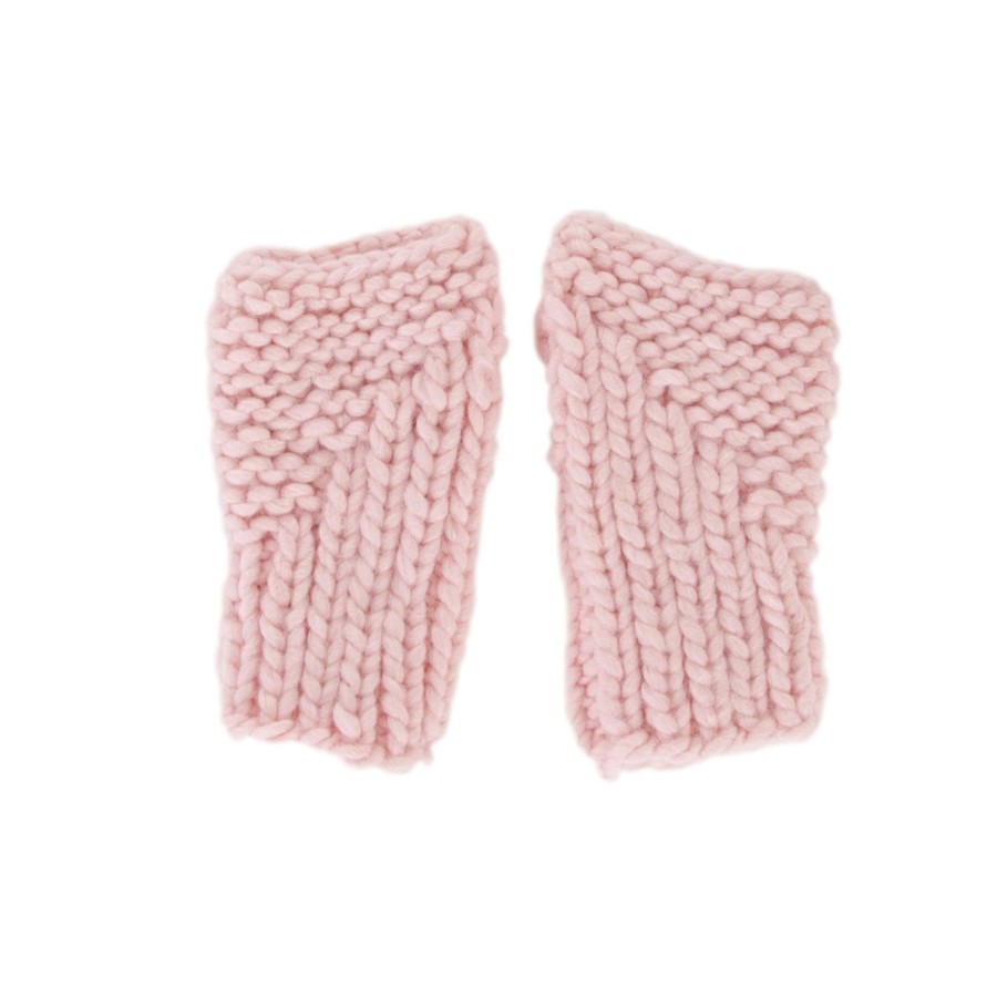 Child [2-14] Acorn Scarves + Mittens | Acorn Journey Fingerless Mittens - Pink