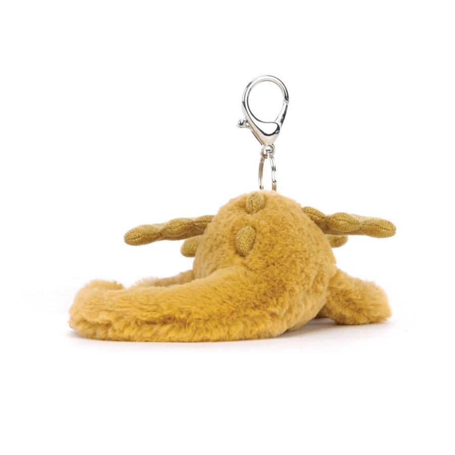 Child [2-14] Jellycat Bags + Mealtime | Jellycat Golden Dragon Bag Charm