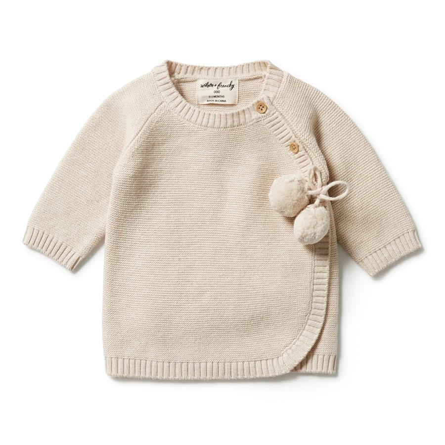 Child [2-14] Wilson & Frenchy Knitwear | Wilson And Frenchy Knitted Kimono Cardigan - Oatmeal Melange