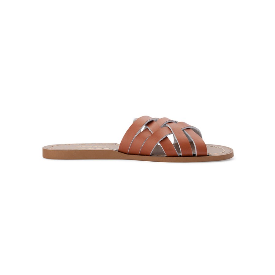 Grown Ups Saltwater Sandals | Saltwater Sandals Adults Retro Slides Tan