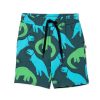 Child [2-14] Minti Bottoms | Minti Space Dinos Short - Dark Green