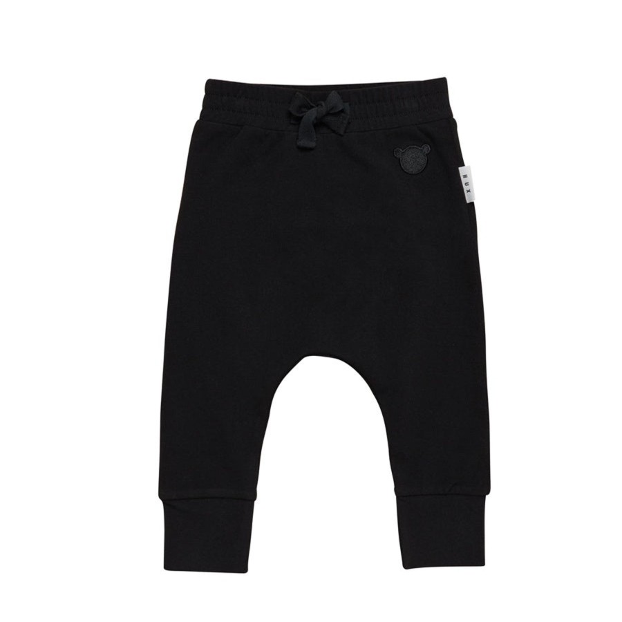 Child [2-14] Huxbaby Bottoms | Huxbaby Black Jersey Drop Crotch Pant