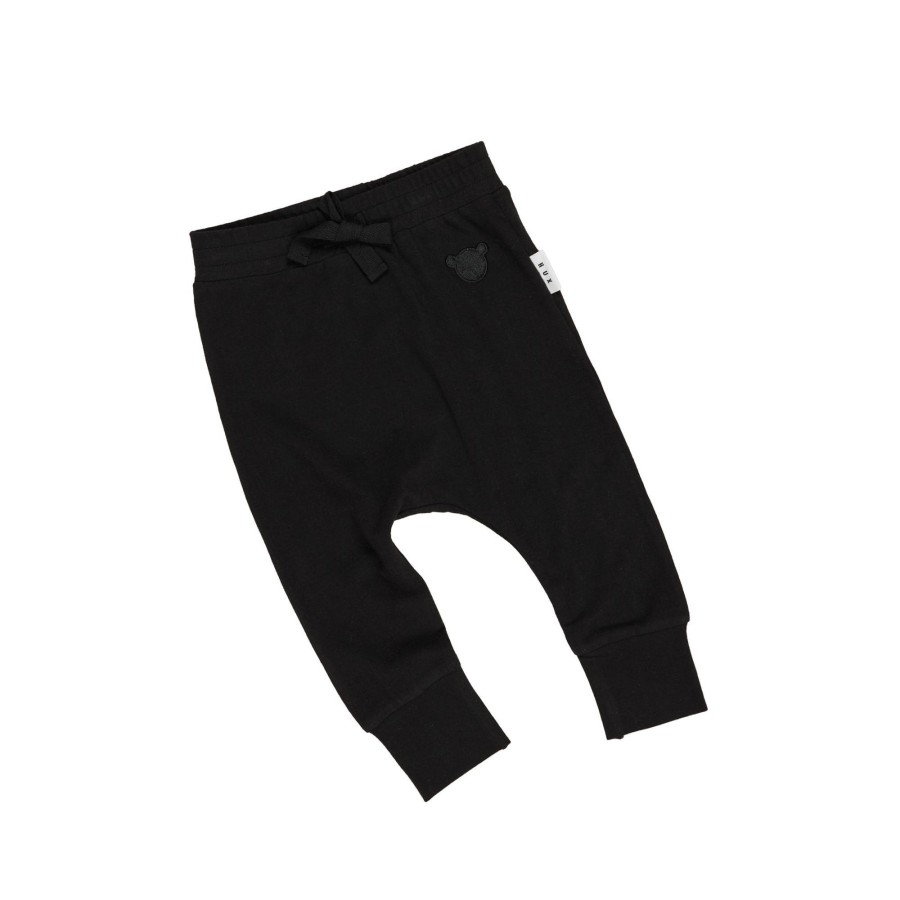 Child [2-14] Huxbaby Bottoms | Huxbaby Black Jersey Drop Crotch Pant