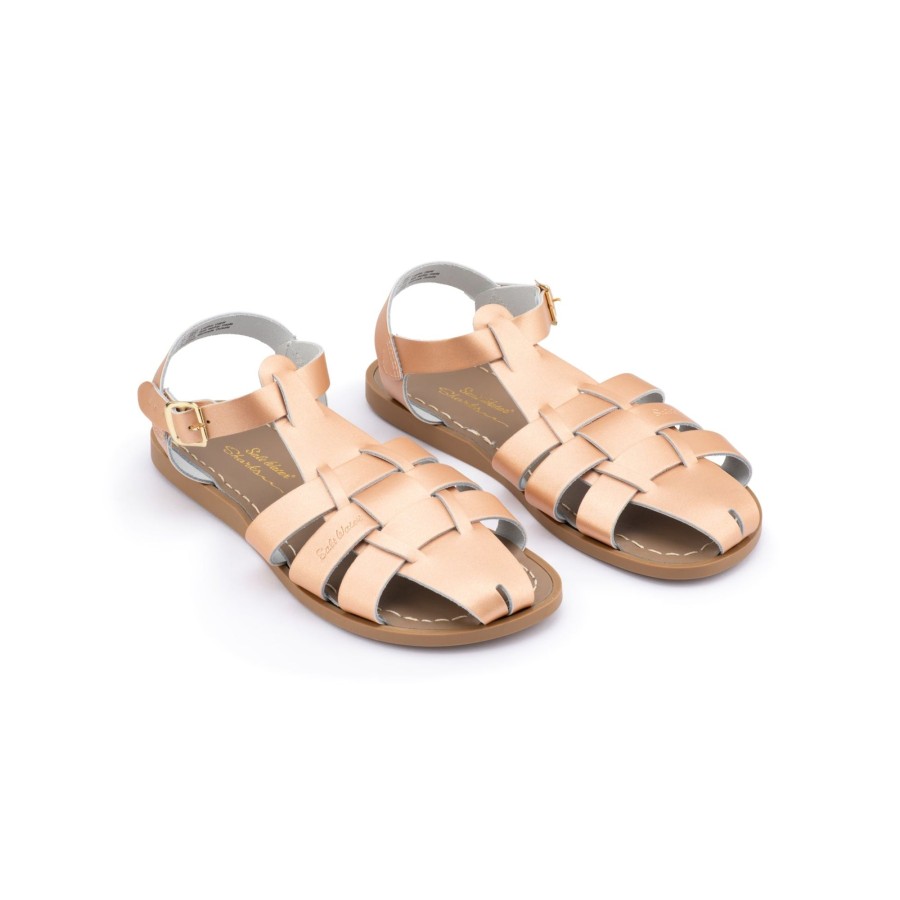 Grown Ups Saltwater Sandals | Saltwater Sandals Adults Shark Rose Gold