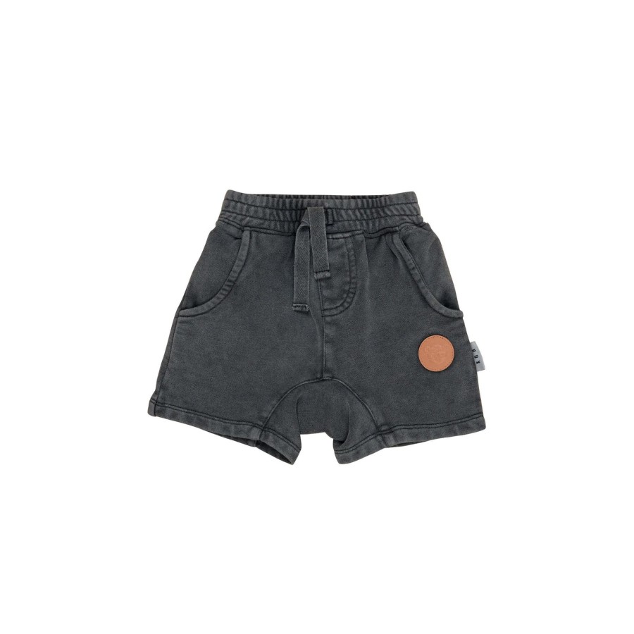 Child [2-14] Huxbaby Bottoms | Huxbaby Vintage Black Slouch Shorts