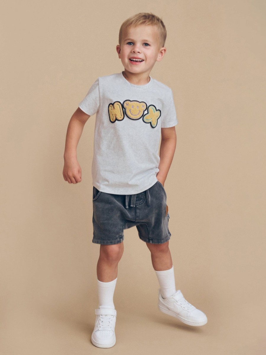 Child [2-14] Huxbaby Bottoms | Huxbaby Vintage Black Slouch Shorts